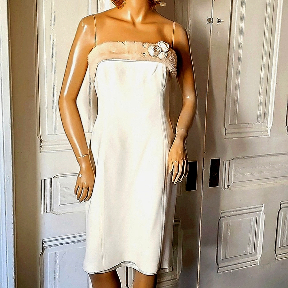 MaxMara Mink on Ivory